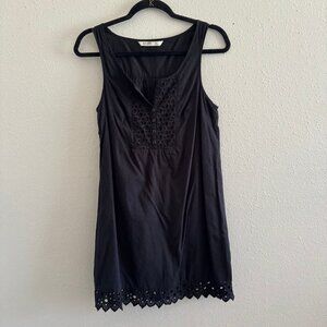 Old Navy Eyelet Trim Black Tank Dress | Size Small